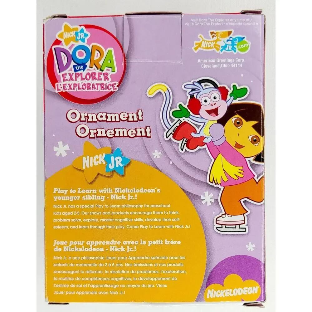 American Greetings Nick Jr Dora the Explorer 2006 Christmas Ornament Excellent